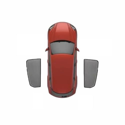 Sonnenschutzrollo Für Autofenster Für Volvo XC60, Atmungsaktives Netzgewebe, UV-Schutz Für Heck- Und Seitenfenster, Ideal Für Kinder Haustiere Autofensterrollos(B/2 Rear Windows)