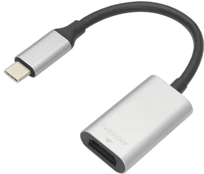 Aurorapath USB C Male to HDMI Female Adapter Cable, Type C to HDMI 4K 60Hz Projection Cable, Support USB C Port DP Alt Mode Output, Length Approximately 5.9 in, for Mobile Phones, Tablets, Laptops