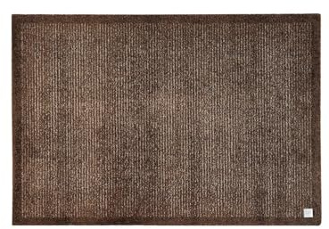 Barbara Becker Fußmatte Gentle, Schmutzfangmatte waschbar, für Eingangsbereich und Wohnungstür, Fußabstreifer Innen, Türmatte, Braun 50 x 70 cm