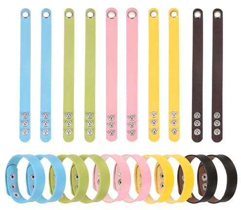 QUARKZMAN 20 Stück Einfache Lederarmbänder Leder Schnapparmbänder Verstellbare Leere Handgelenkcuffs DIY Bastel Armbänder Für Männer Frauen Schmuckherstellung Gemischte Farben