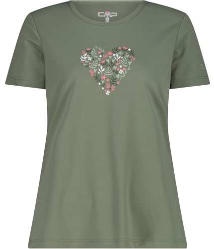 CMP Damen Print T-Shirt, Avocado, M