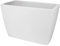 Elho Pflanzgefäß pure soft square divider wheels, 80 cm, weiß
