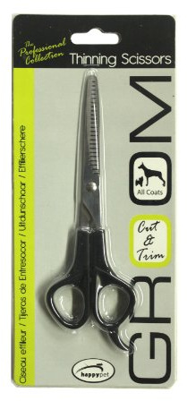 Happy Pet Groom Thinning Scissors for Dogs Comfortable Grip Durable Lightweight Long Short Hair Cutting Trimming Tool for All Coat Types 10734