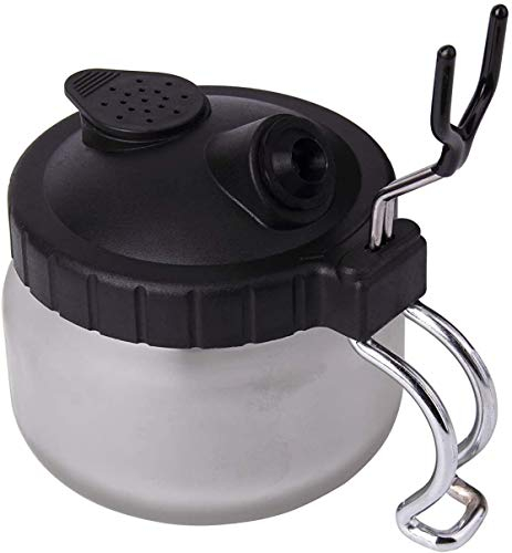 ShipeeKin Bote de Limpieza de Botella de Limpiador de aerógrafo con Bote de Limpieza de Soporte para Accesorios de aerógrafo