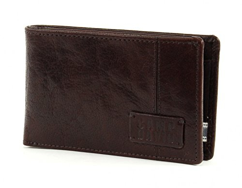 CAMP DAVID Geldbörse Portemonnaie Mini Wallet Quer Bashful Peak Braun Dark Brown