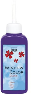 KREUL 40209 - Pintura para Ventana Transparente Window Color Violeta 80ml.