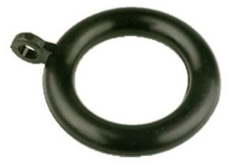 Curtain Rings Black Plastic (Internal Diameter 37mm) (4 Pcs)