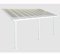 Fonteyn Hochwertige ALU Terrassenüberdachung/Veranda - 550 x 300 (BxT) / Überdachung/Pergola Sierra Weiß