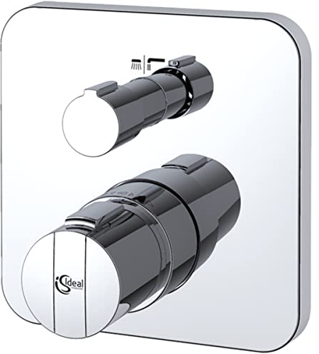 Ideal Standard - Ceratherm 200, Miscelatore monocomando ad incasso per vasca o doccia, Due vie, Cromato