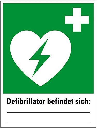 LEMAX® Rettungs-Kombischild Defibrillator befindet sich,ASR/ISO,Kunststoff,300x400mm