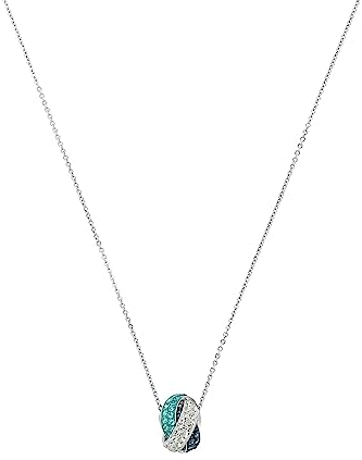 amor Kette mit Anhänger für Damen, Sterling Silber 925, Kristallglas Fantasie
