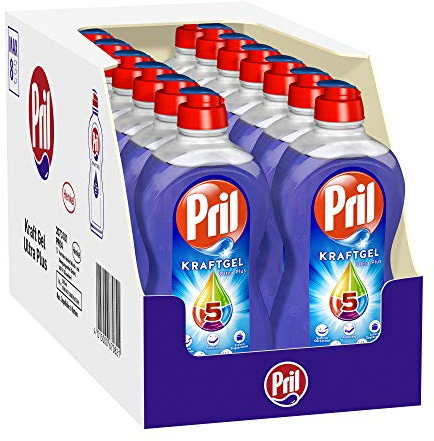 Pril Gel Ultra fort Plus, liquide vaisselle, paquet de 14 (14 x 500 ml)
