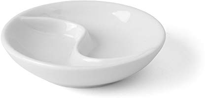 Holst Porzellan YY 010 Duo Schale 10 cm Ying Yang, weiß, 9.5 x 9.5 x 2 cm, 6er Pack