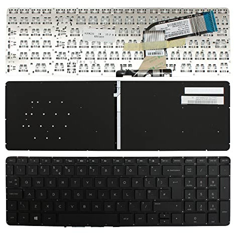 Power4Laptops Reino Unido Retroiluminada Negro Teclado de Repuesto para Ordenador portátil Compatible con HP Pavilion 15-P076SA