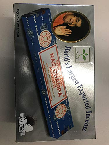 Satya Nag Champa Agarbatti Sticks Incense, Wood, multicoloured, 22 x 13 x 8 cm