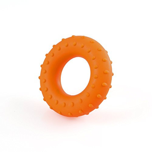 Handtrainer Ring Silikon | Fingertrainer | Hand Grip Trainer | Grip Ring mit Noppen | ROUND BURL | 3 verschiedene Widerstände (stark)