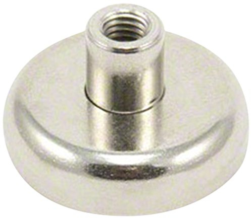 Y30BH Ferrite Pot Magnet with M6 Thread for DIY, Hanging, Holding or Underwater - 32mm dia x 18mm tall - 5.8kg Pull - North - Pack of 10