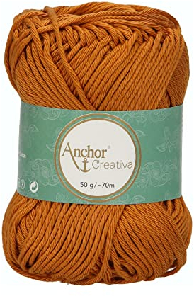 Anchor 4620008-00383 Häkelgarne, 100% Baumwolle, 383, Stärke 8, 70m, 53 Gramm