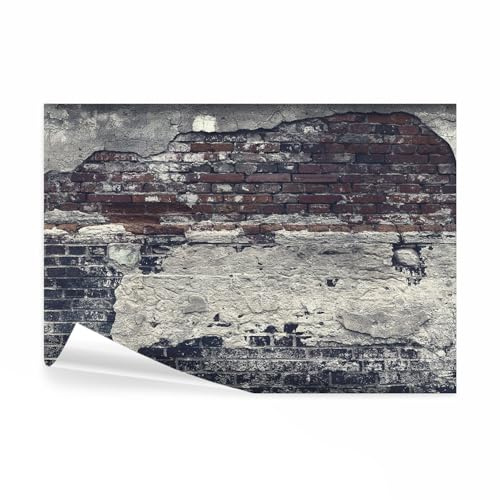 decomonkey Papier Peint Panoramique Mur de Pierre 350x256 cm | Décoration murale moderne, Tapisserie décorative pour chambre salon, Architecture béton brique urbain moderne gris texture