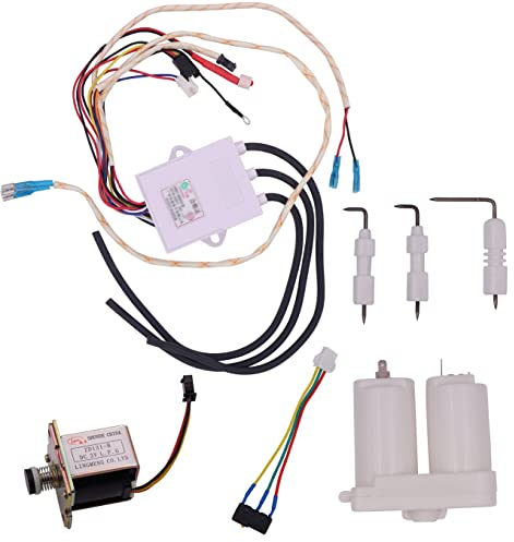 Meter Star Universal Gasdurchlauferhitzer Impulszünder, Rauchabzugszünder, Regler, Warmwasserbereiter-Zubehör (Doppelzündungsset)