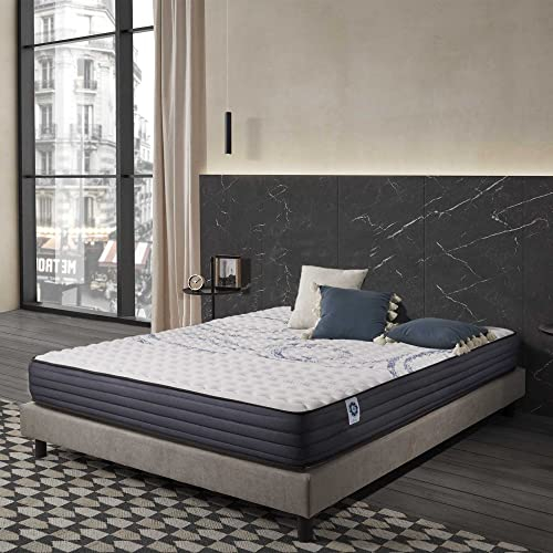 Naturalex - PerfectSleep - Matratze 140x200 cm - Kaltschaummatratze 140x200 cm H2 - Matratze 140x200 21 cm Hoch - Öko-tex Zertifiziert - Latex Blue 7 Zonen