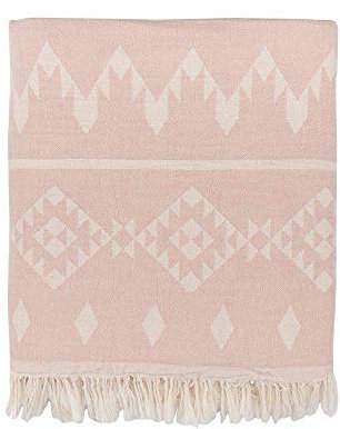 Kayori Kiku Hamam-Handtuch Größe 100x180 Farbe Hellrosa Baumwolle Strandlaken