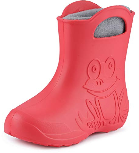 Ladeheid Stivali Bambino e Bambina in Eva LA-CA-03 (Corallo/Grigio, 28/29 EU)
