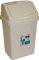 funky gadgets Wham Plastic Swing Bin Waste Recycle Recycling Dustbins Kitchen,Bathroom Rubbish Trash Refused Bins (Cream/Calico, 50L Swing Bin)