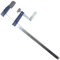 8X F Clamps 50mm x 300mm with Plastic Protective Jaw Covers Brick Laying Woodwork Quick Slide Bar Vice
