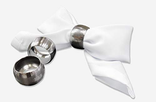 Rollmayer 1 Stück Stoffservietten Kaffeeservietten Tischservietten Kollektion Vivid (Weiß 1, 50x50cm)