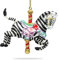 SIKORA Karussell Zebra besondere Weihnachtskugel Glas Christbaumschmuck Deko Figur Weihnachten Anhänger Ornament - Trend Line - BS457
