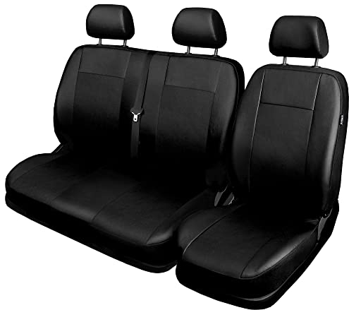 GSC Kunstleder Sitzbezüge Universal Schonbezüge 1+2 kompatibel mit Mercedes Sprinter