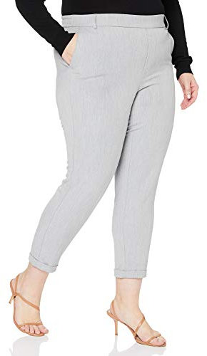 VERO MODA Damen Vmmaya Mr Loose Solid Pant Noos Hose, Light Grey Heather, S/32