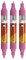 Molotow One4All Acrylic Twin Marker (Strichstärke 1.5 mm und 4 mm, hochdeckend und permanent) 3 Stück Farbe 231 fuchsia pink