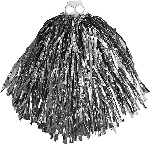 Das Kostümland XL Cheerleader Pompon Metallic - Silber