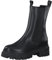 Tamaris Damen Chelsea Boots, Frauen Stiefeletten,Wechselfußbett,Comfort Lining,Booties,halbstiefel,Kurzstiefel,Black Leather,40 EU
