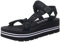 GUESS Avin, Sandale cale Femme, Noir, 36.5 EU