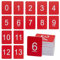 StayMax Nummernschild, Kunststoff, Rechteck, Rot, 0-100
