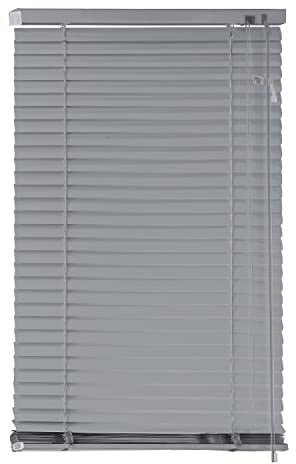 EXKLUSIV HEIMTEXTIL Aluminium Jalousie Lamellen 100 x 175 cm Silber