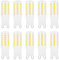 Akynite G9 LED 4W Kaltweiß 6000K, 400LM, 33W 40W G9 Halogenlampe Ersetzt, Stiftsockellampe G9 LED Kaltweiss für Spiegelleuchte Kristallleuchter Tischlampe, Nicht Dimmbar, 10er-Set