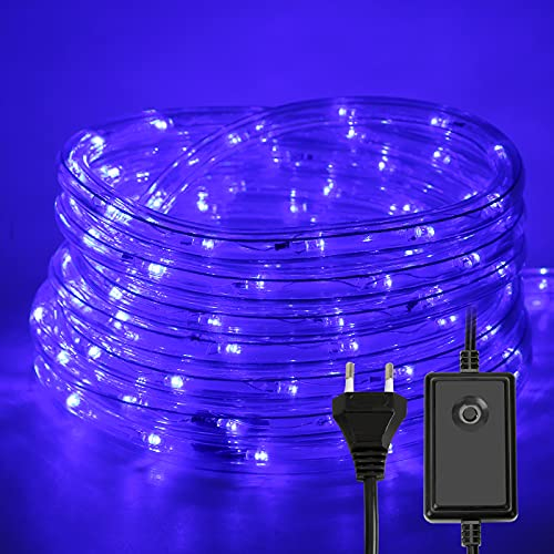 Sonnewelt 30M LED Lichtschlauch Außen, Lichterschlauch mit Timer & Speicherfunktion, 8 Modi und Helligkeit für Aussen Patio Deko Party Hochzeit (Blau, 720 LEDs)