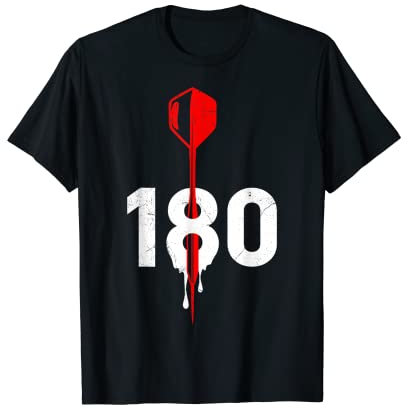 Dart 180er Dartpfeile Dart Punktzahl 180 Dart T-Shirt