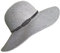 ASSQI Damen-Mütze, 100 % Wolle, faltbar, breite Krempe, Retro-Fedora-Schlapphut, Filz, Y-grau, Einheitsgröße