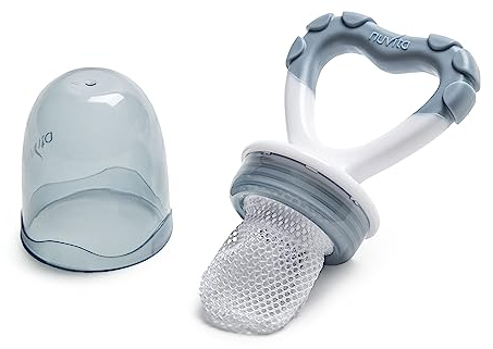 Nuvita 1417 - Mangiafrutta E Massaggiagengive 2 In 1 - Flavorillo - Blue