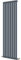 Radbliss Oval Column Vertical Radiator 1800x472mm Anthracite Single Central Heating Upright Tall Designer RAD