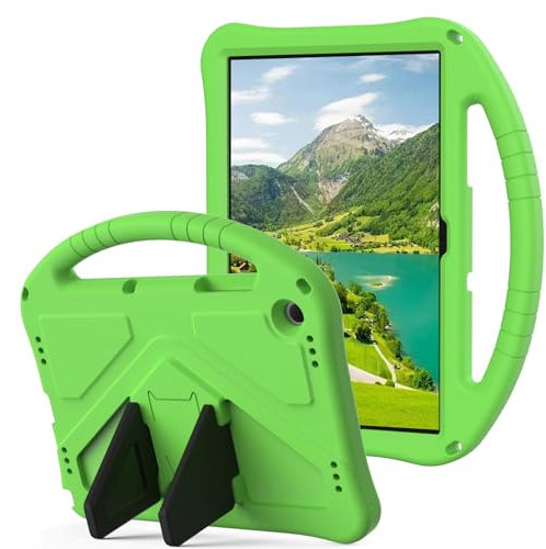 YRH Case for Galaxy Tab A9 Plus/Tab A11 Plus 11-inch, Kids EVA Shockproof Cover for Samsung A9+ Plus /A11 Plus Tablet Case 11'', with Stand Handle, Green