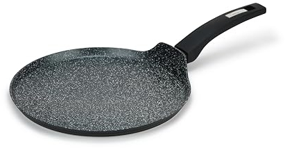 CosyChef Nova Poêle à Crêpes et Pancakes 28 cm - Crêpière en Granit avec Revêtement Antiadhésif - Convient à tous les Types de Plaques de Cuisson, y compris l'induction - Sans PFOA