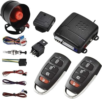 KACEPAR Auto-Alarmanlage, Wegfahrsperre, Fernstarter, PKE-Motorstarter, Druckknopf, Fahrzeugstart