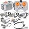 Kit de Moteur Technique 9 en 1 Compatible avec Les Grandes Marques, Ensemble de Moteurs Power Functions avec Moteurs M&L, télécommande, récepteur IR, boîte de Piles AA pour STEM Project MOC