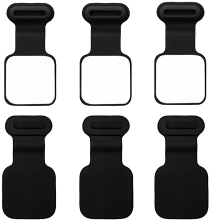 YYCLIPY 6pcs Type C Dust Plug Anti Dust Charging Port Cover Silicone USB C Dust Protectors with Removable Adhesive for Smartphones Tablets Laptops USB Ports (Black)